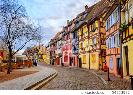 Colorful timber houses in Colmar, Alsace, France Colorful timber houses in Colmar, Alsace, France 54553952