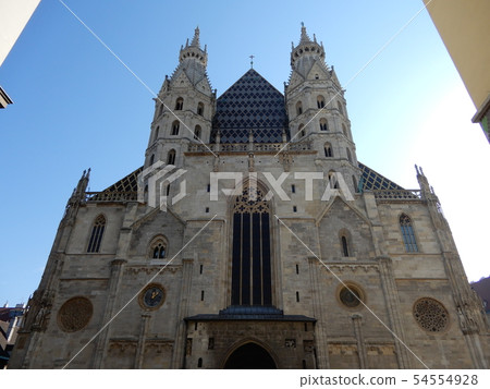 St. Stephen's temple entrance and facade 54554928