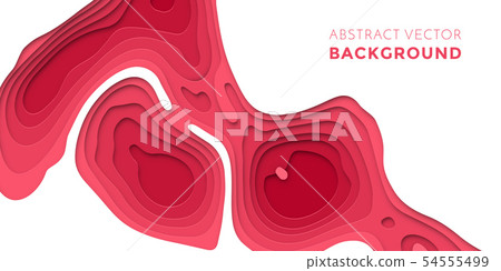 Purple red papercut multi layer white background 54555499