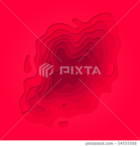 Papercut multi layer pattern red purple background 54555508