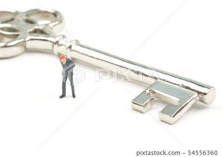 Key and person 54556360