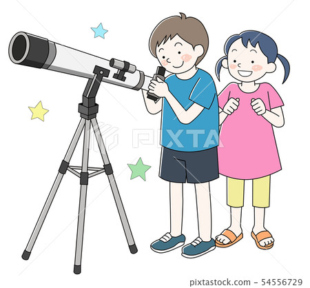 孩子們做天文觀測 孩子們做天文觀測 54556729