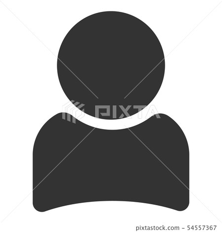 User sign icon, Person symbol. Human avatar. Flat style. 54557367