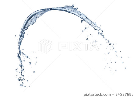 Blue water splash isolated on white background. Blue water splash isolated on white background. 54557693