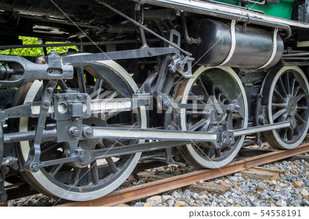 wheel of old steam train wheel of old steam train 54558191