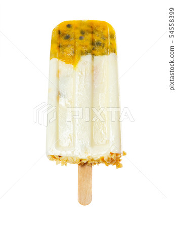 Passion fruit and vanilla popsicle Passion fruit and vanilla popsicle 54558399