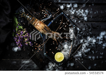 Sea delicacies. Fresh seafood. Scampia. Sea delicacies. Fresh seafood. Scampia. 54558574