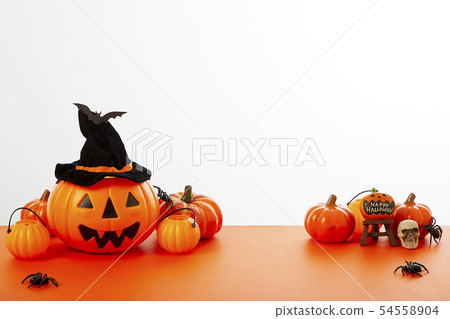 Halloween pumpkin lantern floor orange Halloween pumpkin lantern floor orange 54558904