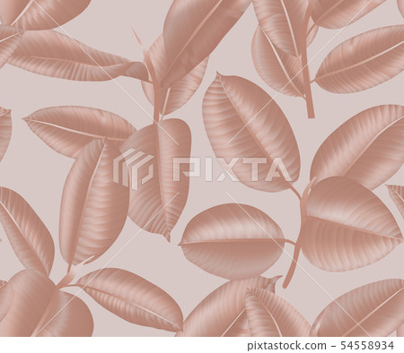 Seamless pattern, brown/bronze Ficus Elastica Seamless pattern, brown/bronze Ficus Elastica 54558934