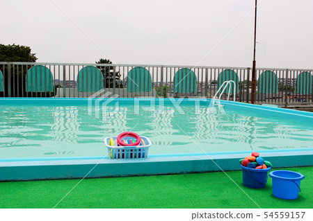 Rooftop swimming pool in kindergarten 54559157