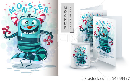 Monster say hello - mockup for your idea 54559457