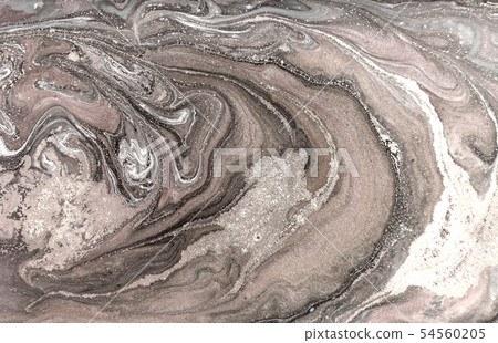 Beige marbling pattern. Golden powder marble liquid texture. 54560205
