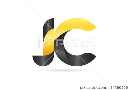 joined or connected JC J C yellow black alphabet joined or connected JC J C yellow black alphabet 54560396