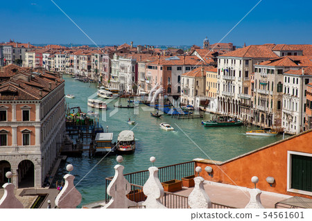 View of Venice city and the Grand Canal View of Venice city and the Grand Canal 54561601
