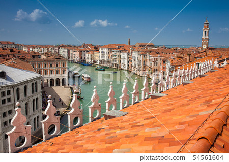 View of Venice city and the Grand Canal View of Venice city and the Grand Canal 54561604