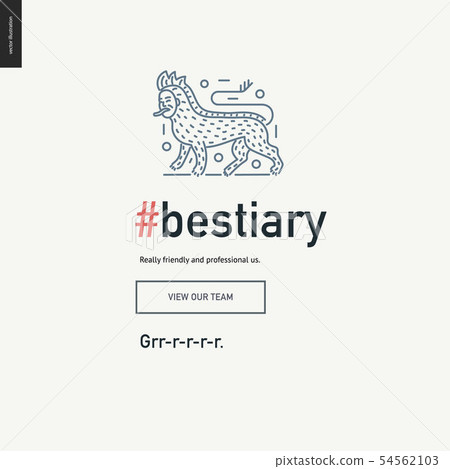 Bestiary block website template Bestiary block website template 54562103