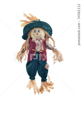 Cute and friendly scarecrow 54562112