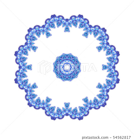 blue circle geometric ornament isolated blue circle geometric ornament isolated 54562817