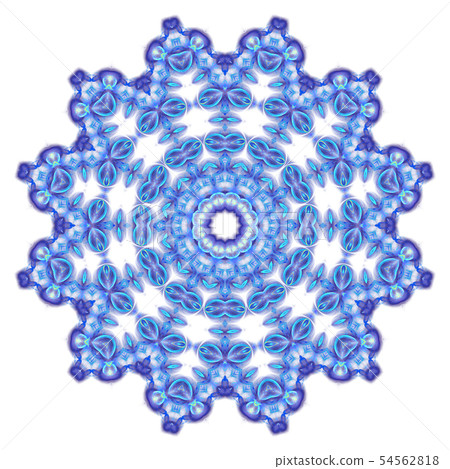 blue circle geometric ornament isolated 54562818