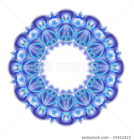 blue purple circle geometric ornament isolated 54562823