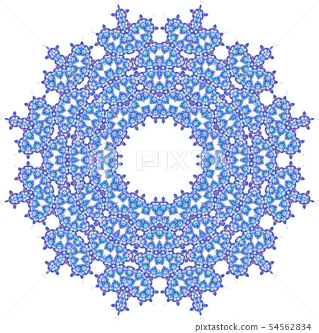 blue circle geometric ornament isolated 54562834