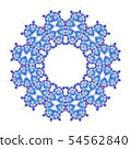 blue purple circle geometric ornament isolated 54562840