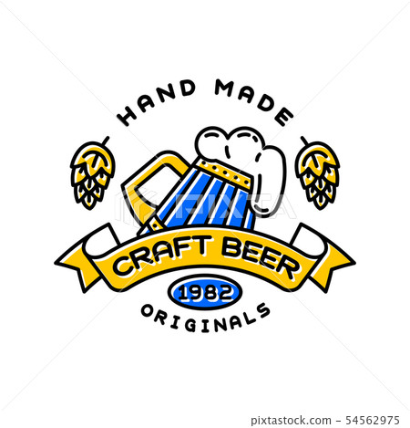 Craft beer bages vector. 54562975