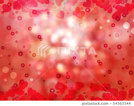 Heart shaped bokeh lights with blur background Heart shaped bokeh lights with blur background 54563544