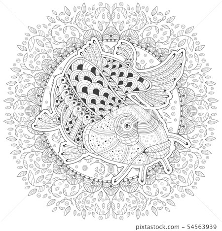Cartoon Stylized Fish Catfish Cartoon Stylized Fish Catfish 54563939