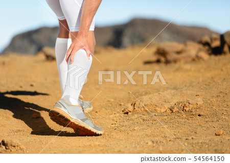 Running Cramps in leg calves sprain calf on runner Running Cramps in leg calves sprain calf on runner 54564150