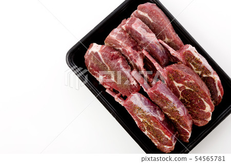 Lamb chop (raw meat) 54565781