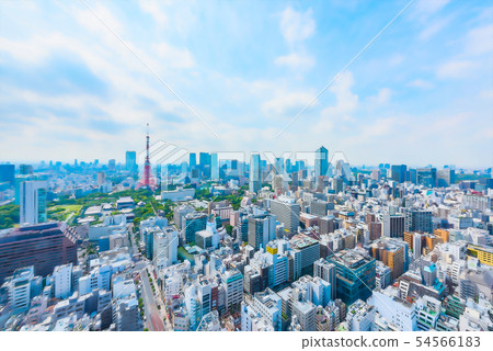 Urban scenery of Tokyo Animation style 54566183