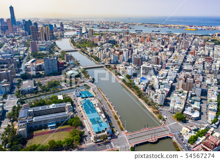 臺灣高雄愛河景觀 Kaohsiung River, Taiwan, Asia 54567274