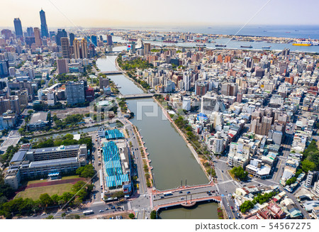 臺灣高雄愛河景觀 Kaohsiung River, Taiwan, Asia 54567275