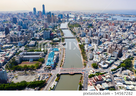 臺灣高雄愛河景觀 Kaohsiung River, Taiwan, Asia 54567282