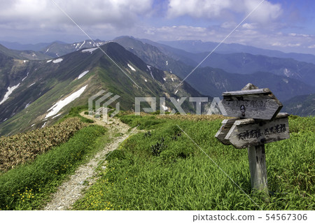 Tanigawa Mountain Range Joetsu border ridge line Tanigawa Mountain Range Joetsu border ridge line 54567306