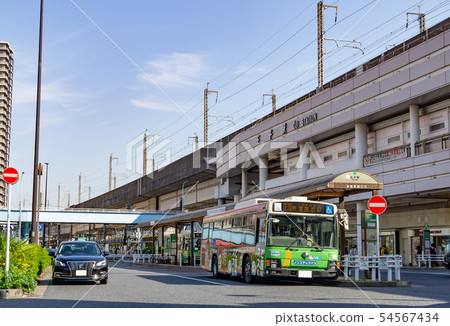 Scenery in front of the station Oji Station 54567434