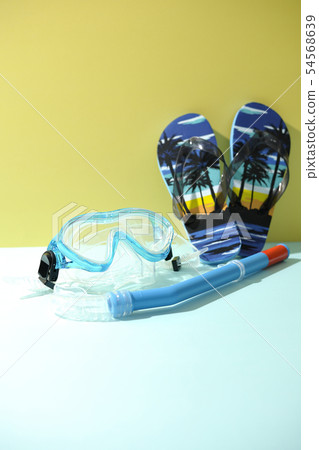 Snorkel, mask and besan Snorkel, mask and besan 54568639
