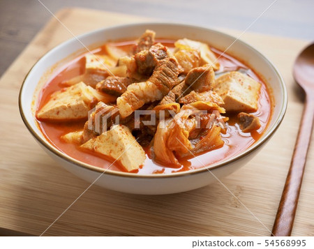 Korean Food Pork Kimchi Stew Korean Food Pork Kimchi Stew 54568995