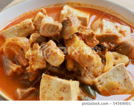Korean Food Pork Kimchi Stew Korean Food Pork Kimchi Stew 54569001
