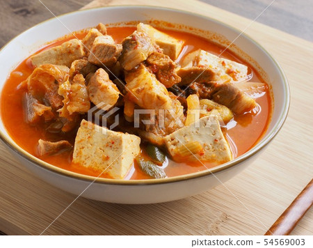 Korean Food Pork Kimchi Stew Korean Food Pork Kimchi Stew 54569003