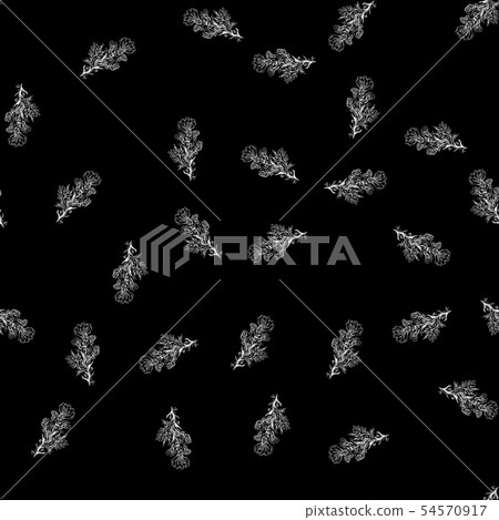 Seamless pattern with wildflowers on black - Stock Illustration ...
