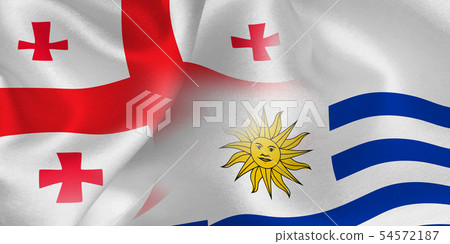 Rugby Georgia Uruguay Flag 54572187