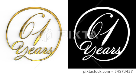 Golden number sixty-one years 54573437