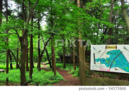 Yamato City Izuminomori Outdoor classroom open space and map 54573908