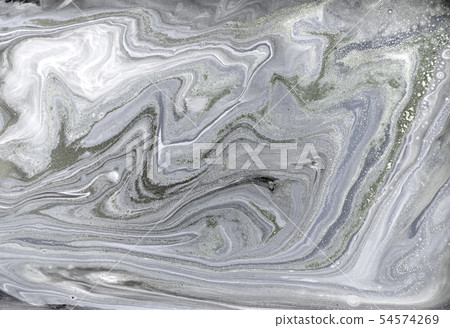 Beige marbling pattern. Golden powder marble liquid texture. Beige marbling pattern. Golden powder marble liquid texture. 54574269