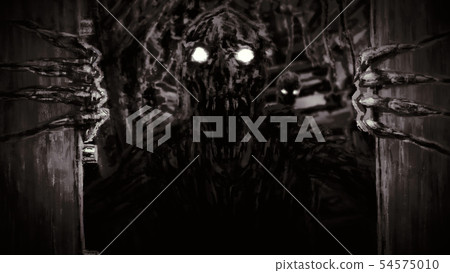 Enraged zombie monster opens bunker doors and Enraged zombie monster opens bunker doors and 54575010