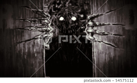 Enraged zombie monster opens bunker doors and 54575112