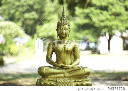 The Lord Buddha Statue color gold. 54575710