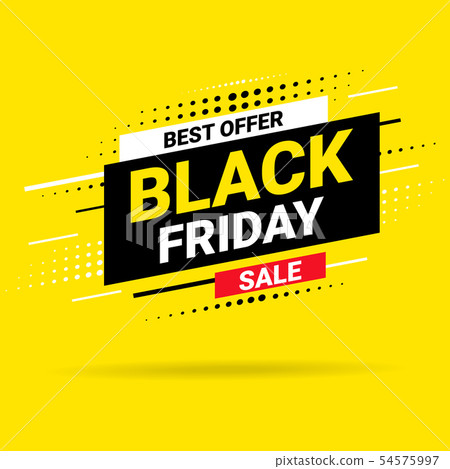 Black Friday Sale Poster. Modern concept for cover design. Shopping discount promotion. Sale layout 54575997
